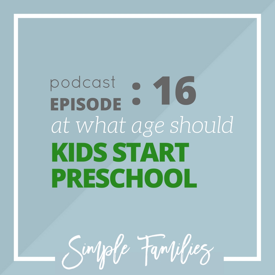 what age should kids start preschool?