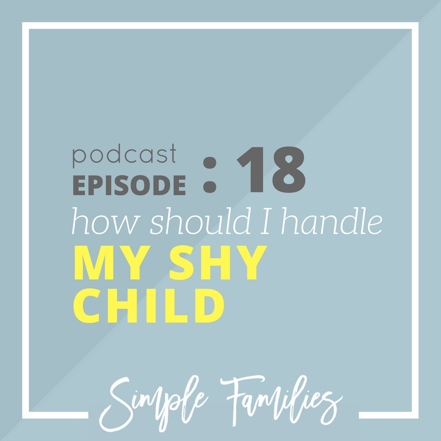 How should I handle my shy child?